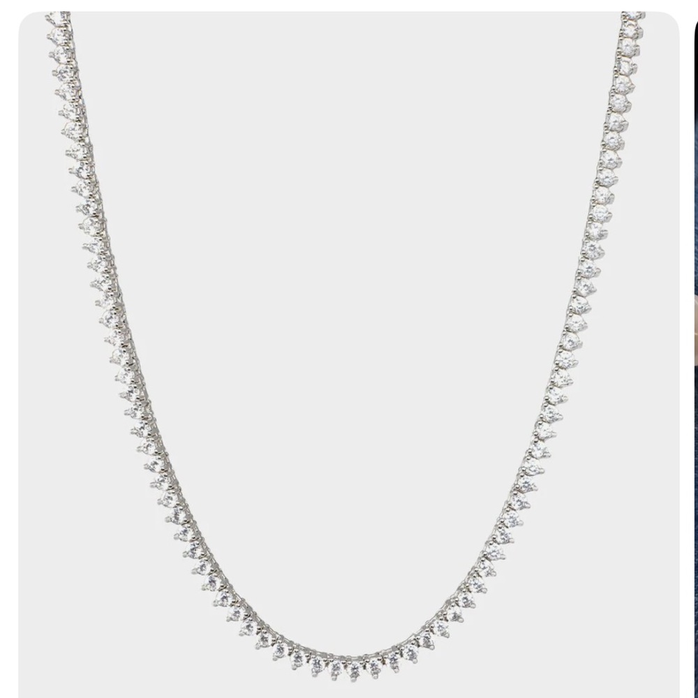 cupcakes & cashmere Hyacinth Teardrop Tennis Necklace